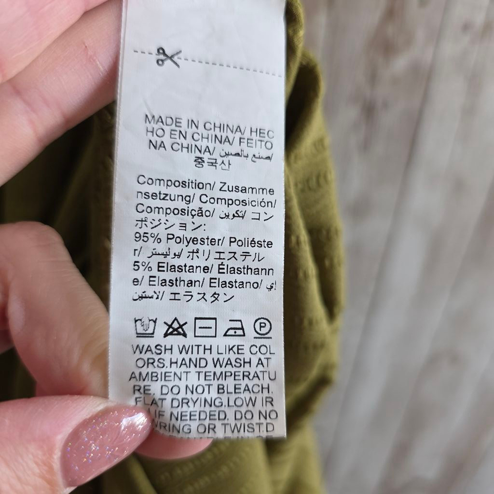 Women's SHEIN Olive Green Long Dress Size S - Picture 7 of 8